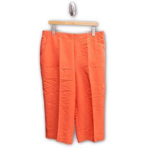 NWT Alfred Dunner Coral Capris, Size 16